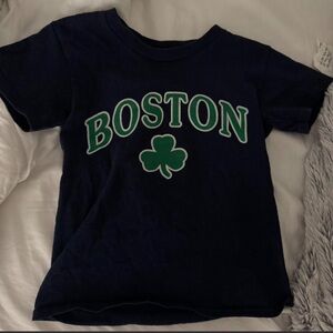 Boston T-Shirt - Navy Blue and Green